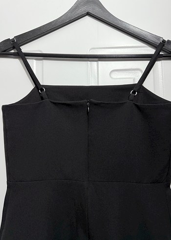 Siyah İnce Askılı Kadın Elbise - Görsel 5