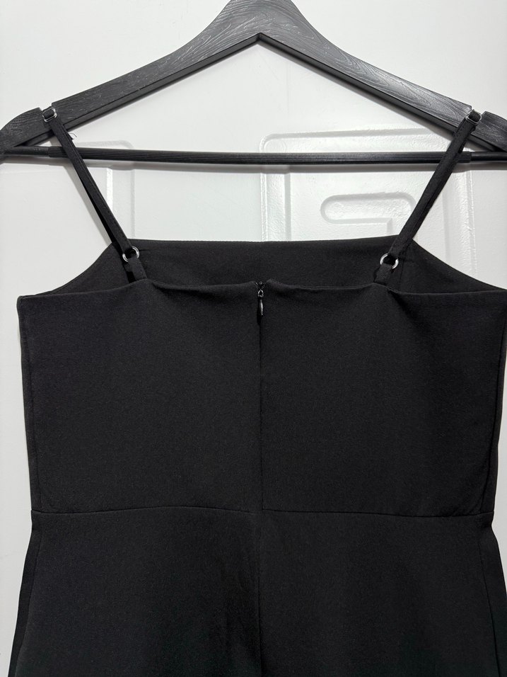 Siyah İnce Askılı Kadın Elbise - Görsel 5