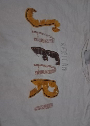 Baskılı Gri ve Camel cocuk tisort - Görsel 4