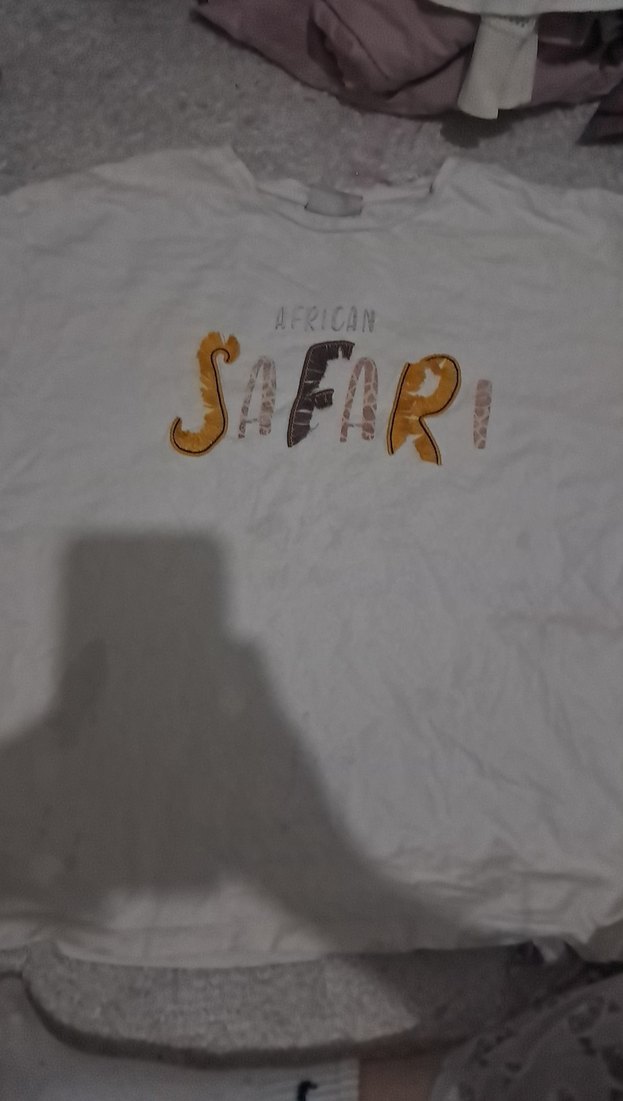 Baskılı Gri ve Camel cocuk tisort - Görsel 2