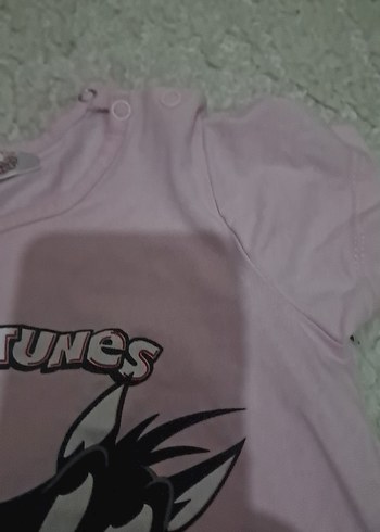 Pembe Looney Tunes Kız Tişörtü - Görsel 3
