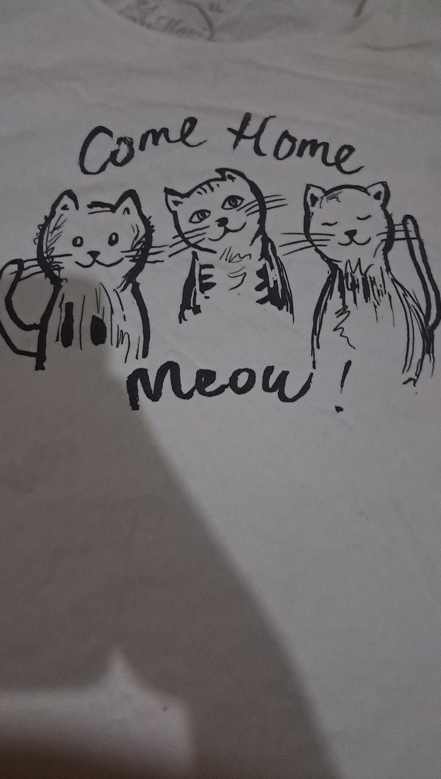 Beyaz Kız Çocuk Baskılı Kısa Kollu Tişört - Görsel 5