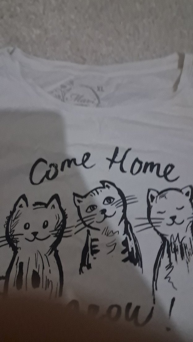 Beyaz Kız Çocuk Baskılı Kısa Kollu Tişört - Görsel 4