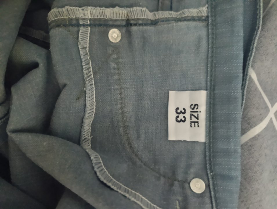 Gri Düğmeli Kadın Denim Midi Şort - Görsel 3