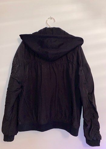 Siyah Kemerli Oversize Street Style Erkek Mont&Ceket - Görsel 2