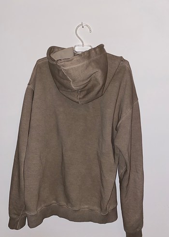 Erkek Kahverengi Kapüşonlu Sweatshirt - Görsel 2