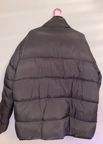 Pull&Bear Koyu Yeşil Erkek Şişme Mont - Görsel 2