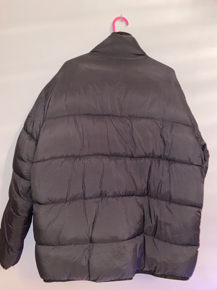 Pull&Bear Koyu Yeşil Erkek Şişme Mont - Görsel 2