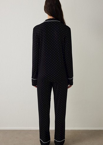 Penti Siyah Puantiyeli Pijama Takımı - Görsel 2
