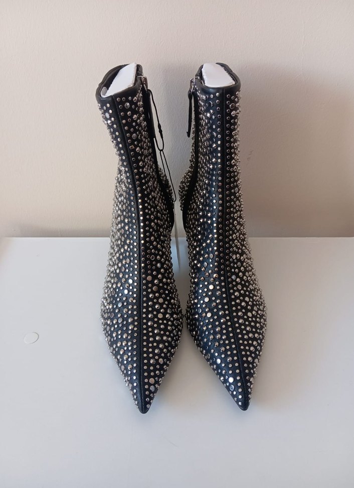 Zara Metal Zımbalı İnce Topuklu Bot - Görsel 3