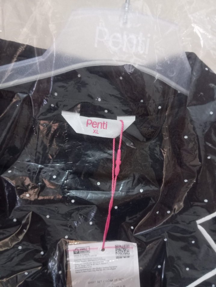 Penti siyah puantiyeli pijama takımı - Görsel 3