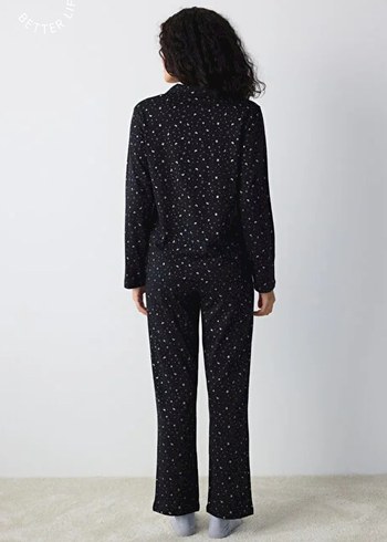 Penti Yıldız Desenli Siyah Pijama Takımı - Görsel 6