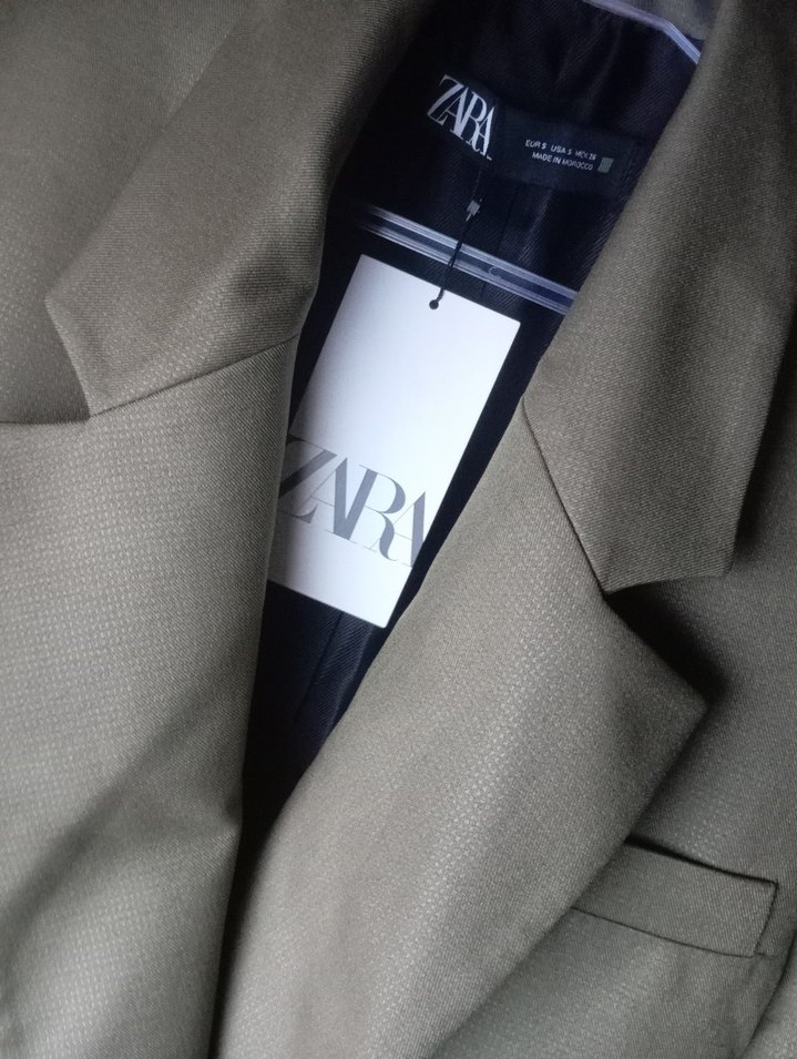 Zara Haki Kadın Blazer Ceket - Görsel 2