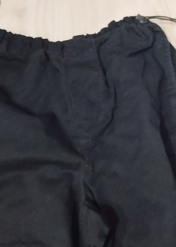 Kadın Siyah Rahat Kesim Fermuarlı Pantolon - Görsel 2