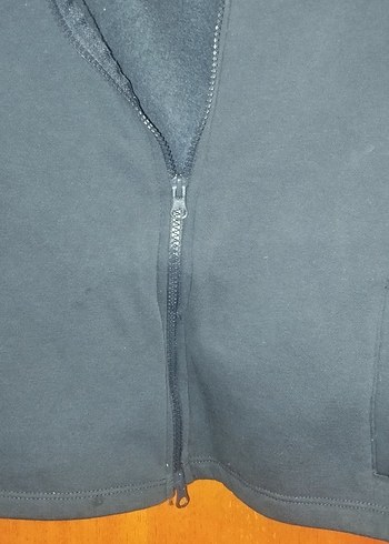 Gri Kısa Fermuarlı Kadın Ceket - Görsel 2