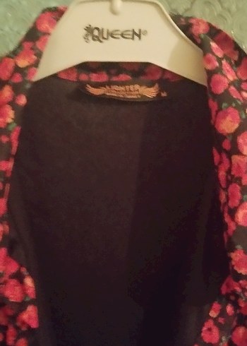 Bordo Bohem Uzun Elbise V Yaka Düğmeli - Görsel 4