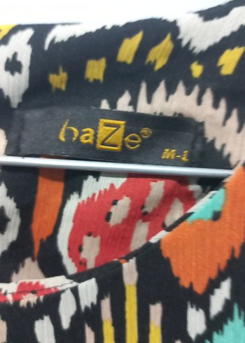 Renkli Bohem Uzun Kollu Kadın Elbise - Görsel 4