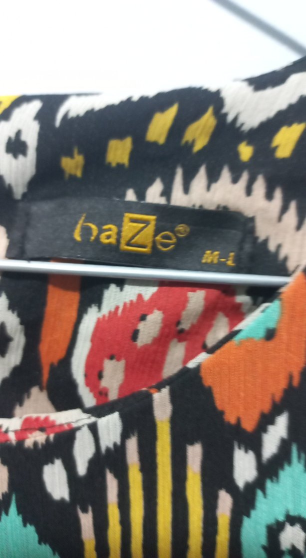 Renkli Bohem Uzun Kollu Kadın Elbise - Görsel 4