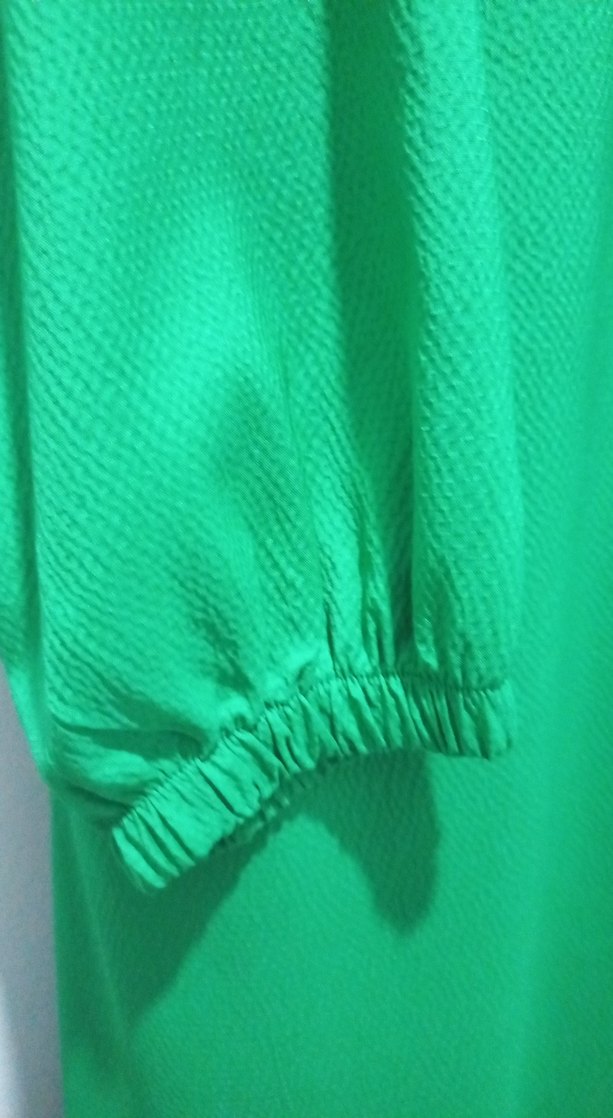 Düğmeli Yeşil Uzun Kollu Tunik - Görsel 3