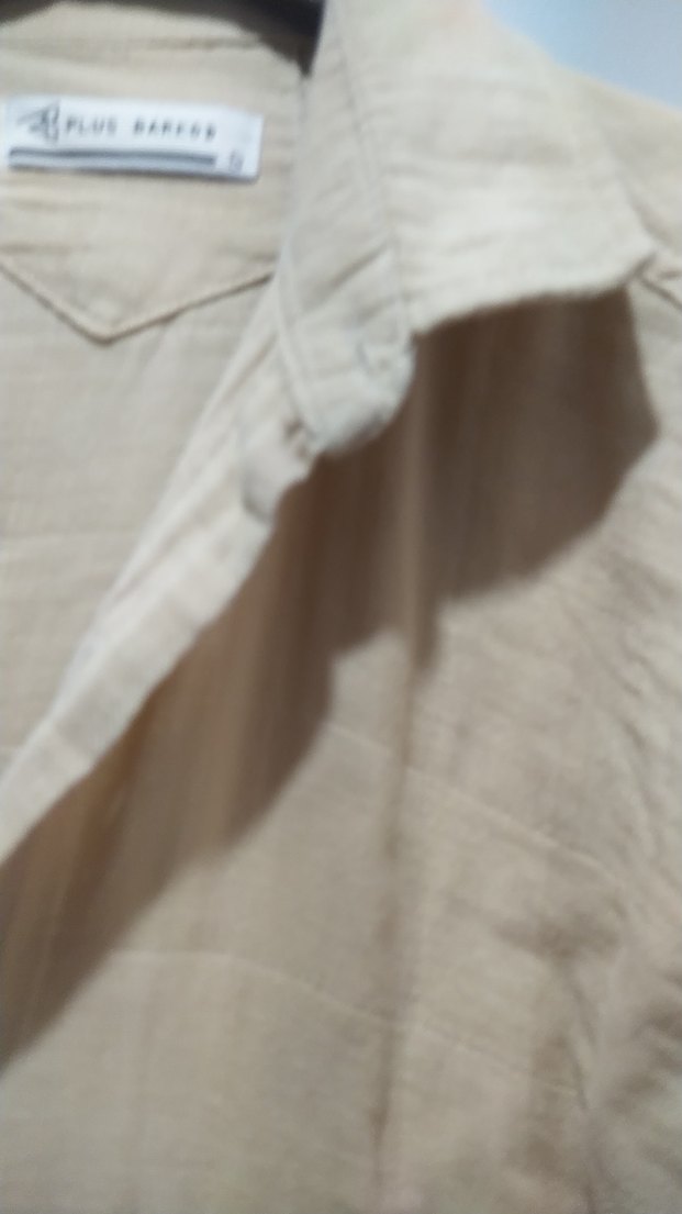 Bej Keten Erkek Gömlek - Görsel 5