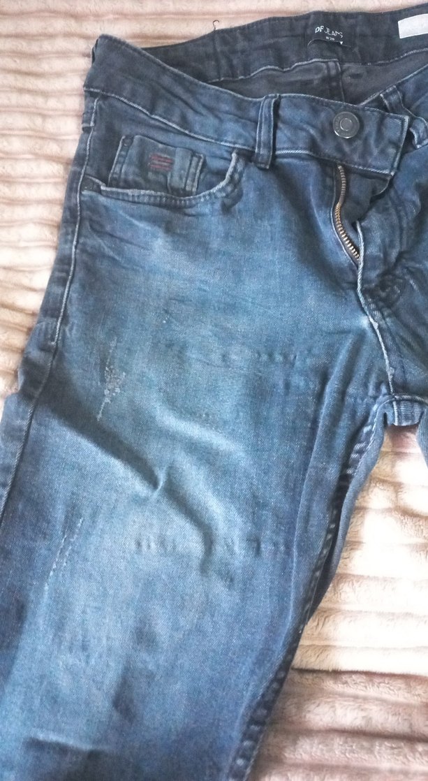 Gri Mavi Erkek Denim Pantolon - Görsel 3