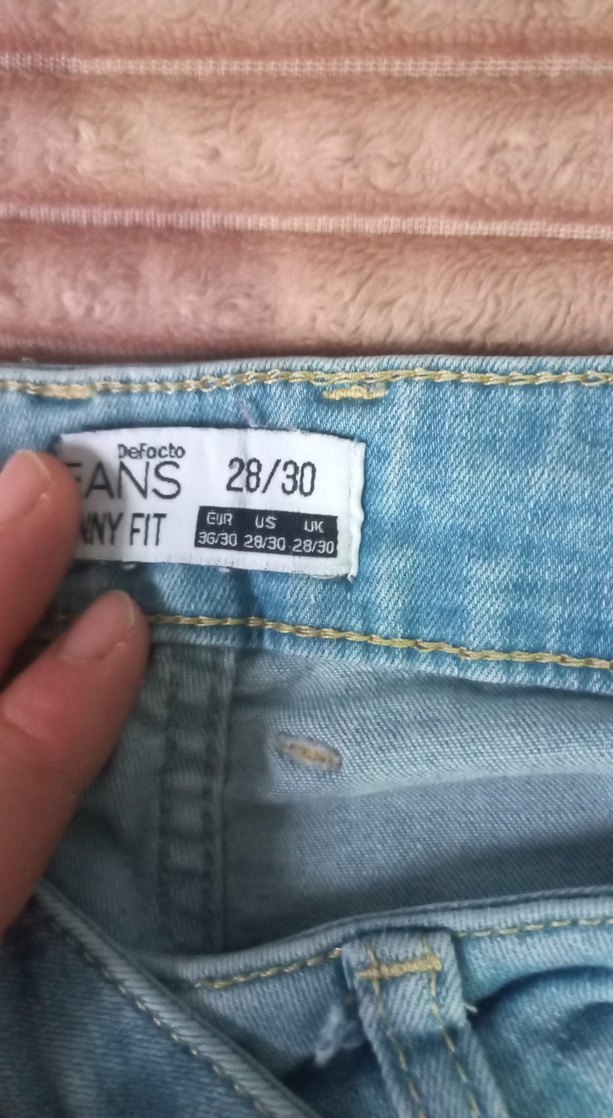erkek Mavi Denim Normal Kesim Pantolon - Görsel 3