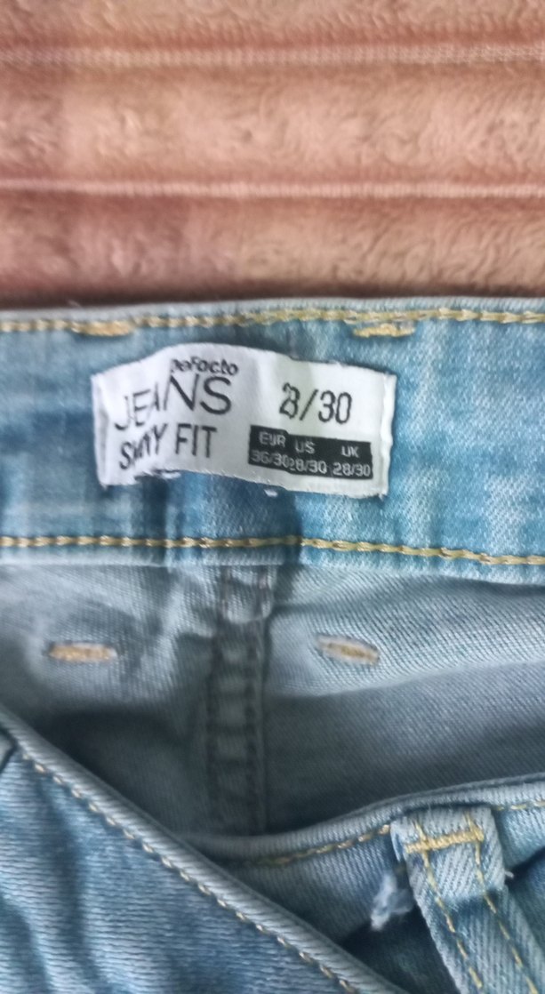erkek Mavi Denim Normal Kesim Pantolon - Görsel 2