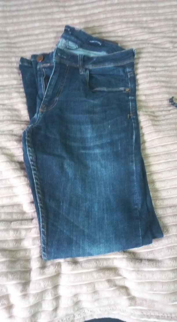 Erkek Mavi Düğmeli Denim Jean - Görsel 4