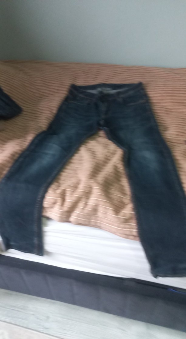 Erkek Mavi Düğmeli Denim Jean - Görsel 2