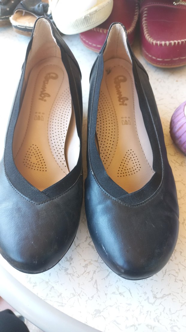 Klasik Siyah Dolgu Topuklu Kadın Babet - Görsel 2