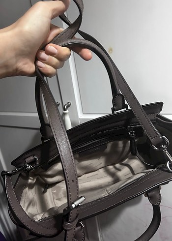 Michael Kors Gri Deri Kadın Çanta - Görsel 3