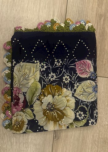 Boncuklu Çok Renkli Bohem Kadın eşarp - Görsel 3