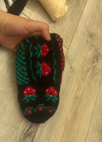 Nakışlı Çok Renkli çeyizlik patik - Görsel 2