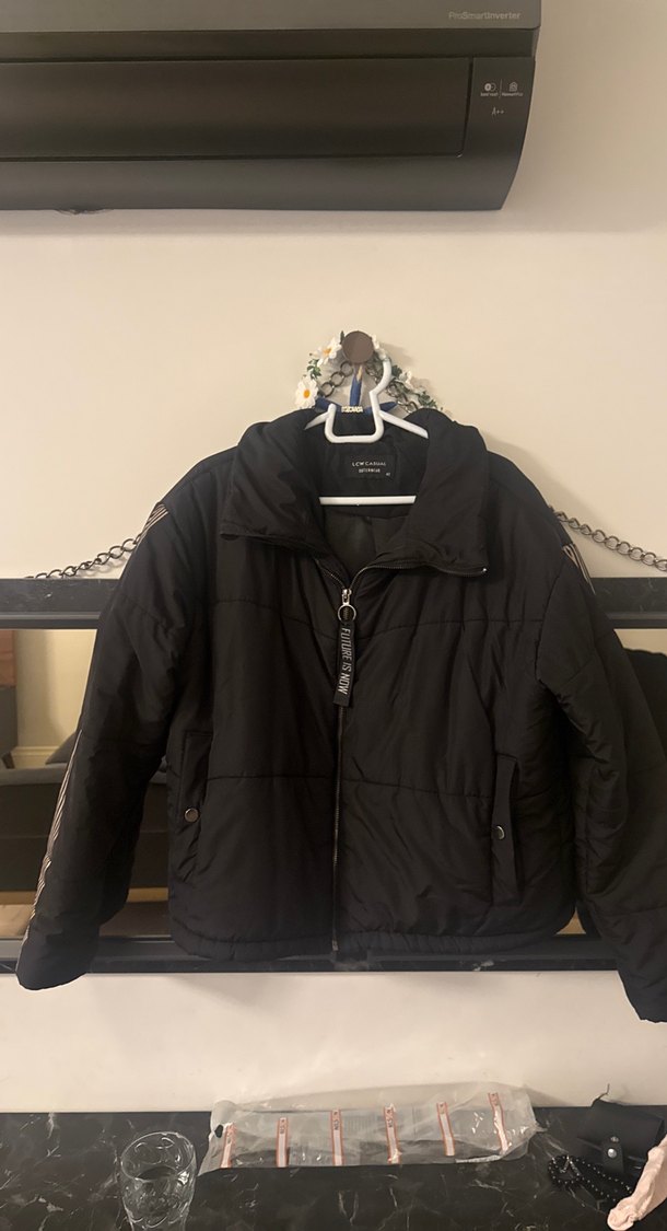 Siyah Kadın Midi Kış Montu - Görsel 2