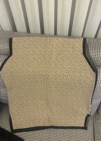 V yaka desenli uzun örgü kadın yelek - Görsel 4