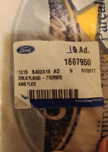 FORD TRANSİT TOURNEO BAGAJ KAPAK YAZI - Görsel 6