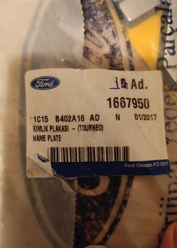 FORD TRANSİT TOURNEO BAGAJ KAPAK YAZI - Görsel 7