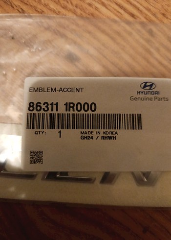 HYUNDAİ ACCENT BLUE 2011 SONRASI BAGAJ YAZISI SIFIR 

ORJİNAL - Görsel 7