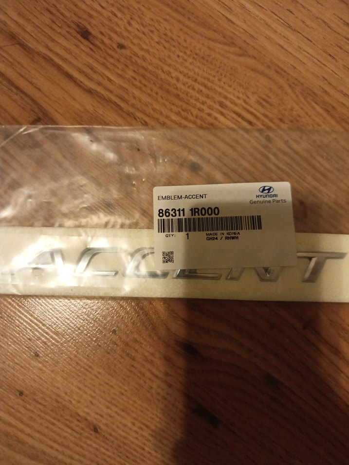 HYUNDAİ ACCENT BLUE 2011 SONRASI BAGAJ YAZISI SIFIR 

ORJİNAL - Görsel 5