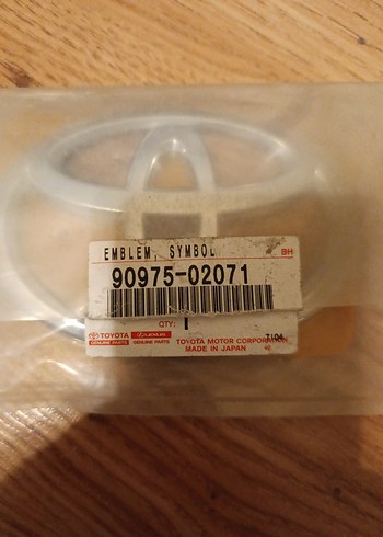 TOYOTA COROLLA 2007 - 2021 ARASI BAGAJ AMBLEM

ORJİNAL VE SIFIR - Görsel 6