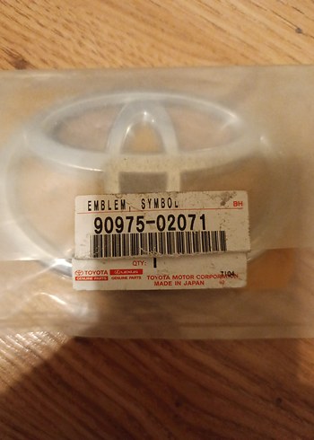 TOYOTA COROLLA 2007 - 2021 ARASI BAGAJ AMBLEM

ORJİNAL VE SIFIR - Görsel 4