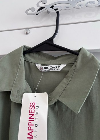 Düğmeli Salaş Keten Gömlek - Görsel 2