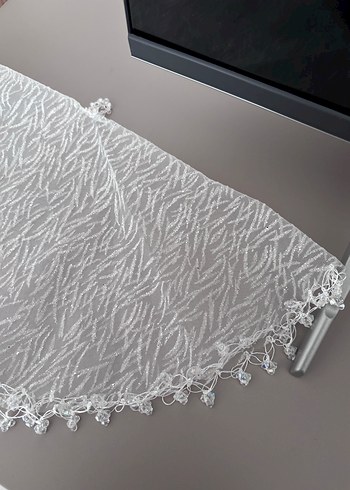 Dantel Detaylı Beyaz Bohem Gelin Aksesuarı - Görsel 2