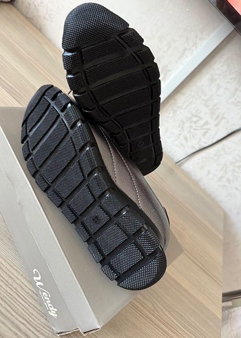 Gri Yılan Desenli Bağcıklı Kadın Spor Ayakkabı - Görsel 7