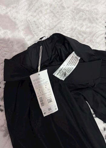 Siyah Pilili Rahat Kesim Kadın Pantolon - Görsel 2