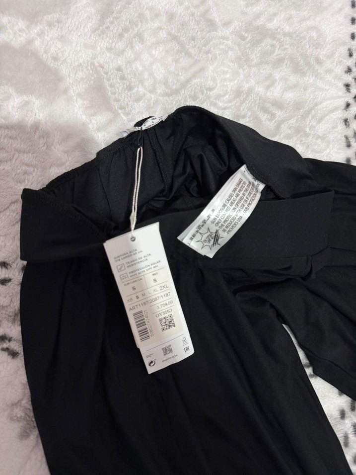 Siyah Pilili Rahat Kesim Kadın Pantolon - Görsel 2