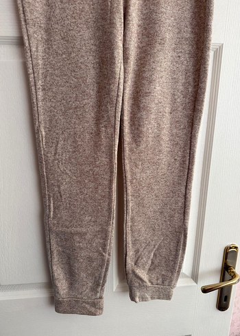 Bej Kadın Kumaş Pantolon Midi Boy - Görsel 2