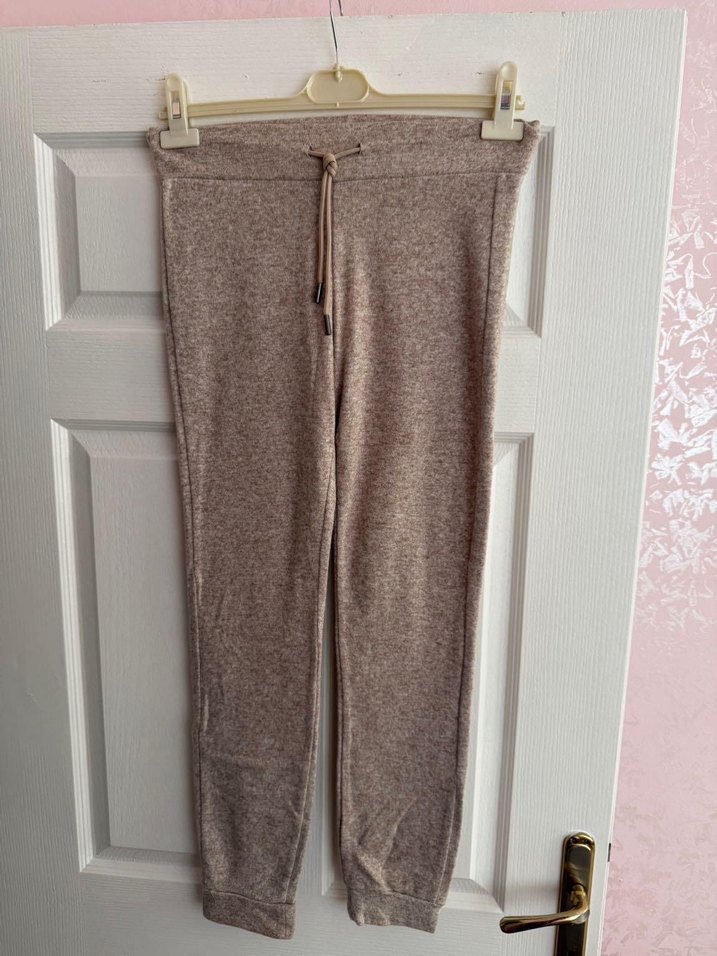 Bej Kadın Kumaş Pantolon Midi Boy - Görsel 3