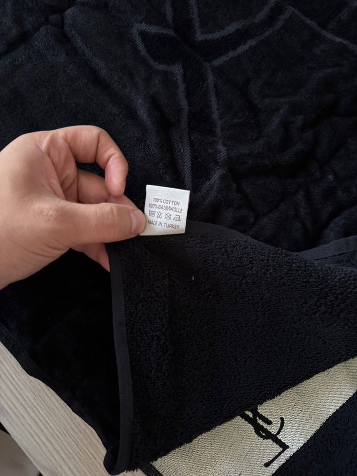 Siyah Bohem Desenli Havlu - Görsel 2