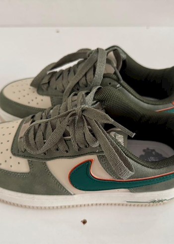 Nike Air Force 1 Gri Kadın Spor Ayakkabı - Görsel 8